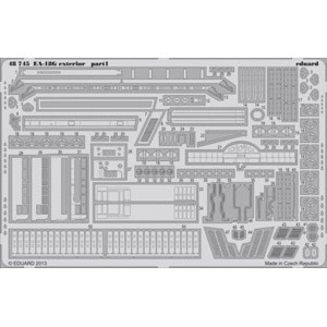 エデュアルド 1/48 EA-18G 外部　エッチングパーツ（イタレリ対応）【EDU48745】ディテールアップパーツ  返品種別B