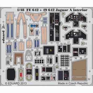 エデュアルド 1/48 ジャガーAパーツセット・糊付き（キティホーク用）【EDU49642】ディテールアップパーツ  返品種別B