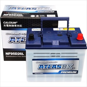 ATLAS BX 充電制御車対応　国産車用バッテリー【他商品との同時購入不可】 AT NF 95D26L プレミアムバッテリー NF 95D26L返品種別B