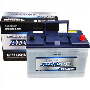 ATLAS BX 充電制御車対応　国産車用バッテリー【他商品との同時購入不可】 AT NF 115D31L プレミアムバッテリー NF 115D31L返品種別B