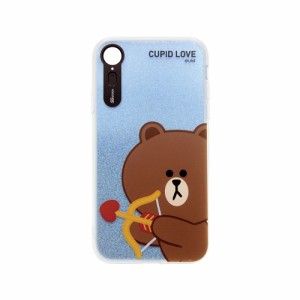 LINE FRIENDS KCL-LCL005 iPhone XR用 LINE FRIENDS LIGHT UP CASE CUPID LOVE（ブラウンキューピッド）[KCLLCL005] 返品種別A