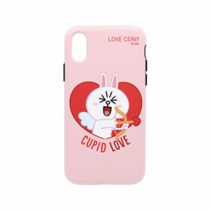 LINE FRIENDS KCL-DCL014 iPhone XR用 DUAL GUARD CUPID LOVE（コニーキューピッド）[KCLDCL014] 返品種別A