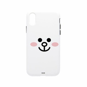 LINE FRIENDS KCL-DFA006 iPhone XR用 DUAL GUARD フェイス（コニー）[KCLDFA006] 返品種別A