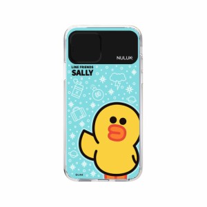 LINE FRIENDS KCE-CSA022 iPhone 11用 ハイブリッドケース LIGHT UP CASE ベーシック（サリー）[KCECSA022] 返品種別A