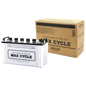 MAX CYCLE EB-100-T EBバッテリー サイクルサービス用【他商品との同時購入不可】[EB100Tカンサイバツテリ] 返品種別B