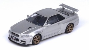 INNO MODELS 1/64 Nissan スカイライン GT-R (R34) V-Spec II シルバー【IN64-R34VS-SIL】ミニカー  返品種別B