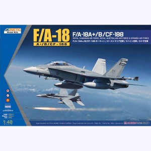 キネティック 1/48 F/A-18A＋/B/CF-188 ホーネット/オーストラリア空軍/スペイン空軍/カナダ空軍【K48030】プラモデル  返品種別B