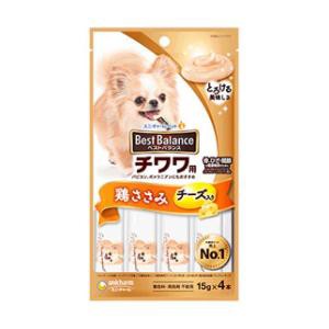 ユニ・チャーム ベストバランスおやつ チワワ用ささみ入り　15g×4本 返品種別B