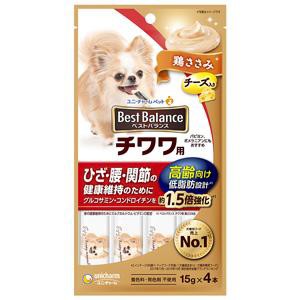 ユニ・チャーム ベストバランスおやつ チワワ用 高齢向け 鶏ささみ 60g（15g×4本） 返品種別B