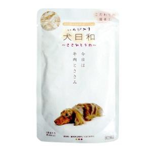 わんわん 犬日和レトルト ささみと牛肉 80g 返品種別B