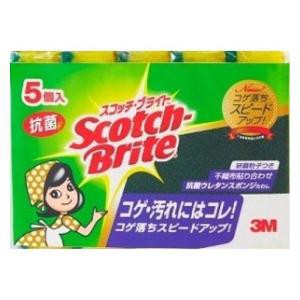 住友スリーエム スコッチブライト 抗菌ウレタンスポンジたわしS 5個入 返品種別A