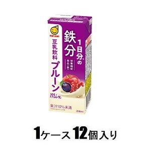 マルサン 1日分の鉄分 豆乳飲料 プルーンmix 200ml（1ケース12個入） 返品種別B