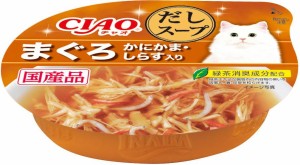 いなばペットフード CIAO チャオ　このままだしスープ まぐろ かにかま・しらす入り 60g CIAO返品種別B