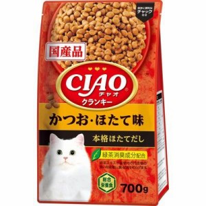 いなばペットフード CIAOクランキー かつお・ほたて味 本格ほたてだし 700g 返品種別B