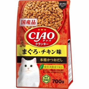 いなばペットフード CIAOクランキー まぐろ・チキン味 本格かつおだし 700g 返品種別B