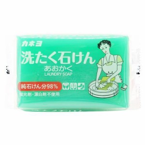 カネヨ石鹸 洗たく石けん あおかく 150g 返品種別A