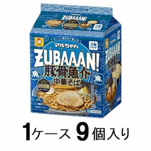 東洋水産 マルちゃん ZUBAAAN！　豚骨魚介中華そば 3食パック（1ケース9個入） 返品種別B