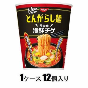 日清食品 日清のとんがらし麺 うま辛海鮮チゲ 62g（1ケース12個入） 返品種別B