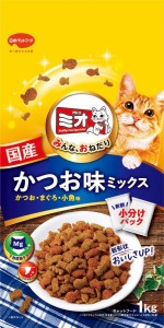 日本ペットフード ミオドライミックス かつお味 1kg 返品種別B