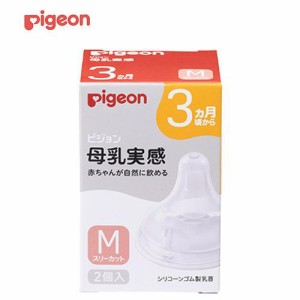 ピジョン 母乳実感乳首 3ヵ月/M 2個入 返品種別A