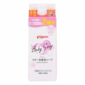 ピジョン ベビー全身泡ソープ ベビーフラワーの香り 詰めかえ用2回分 800ml 返品種別A