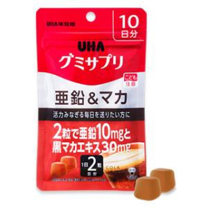 UHA味覚糖 UHA グミサプリ 亜鉛＆マカ 10日分 返品種別B