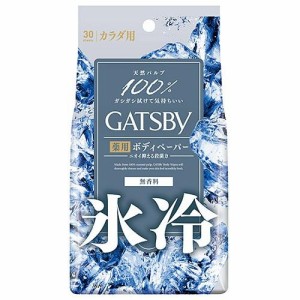 マンダム ギャツビー アイスデオドラント ボディペーパー 無香料 徳用タイプ 30枚 返品種別A