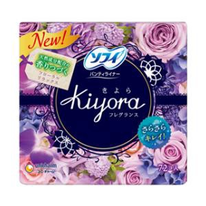 ユニ・チャーム ソフィ Kiyora フレグランス フローラルリラックスの香り 72枚 きよら 羽なし 14cm返品種別A