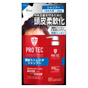 ライオン PRO TEC 頭皮ストレッチシャンプー つめかえ用 230g 返品種別A