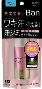 ライオン Ban 汗ブロックロールオン プレミアム せっけんの香り　40ml 返品種別A