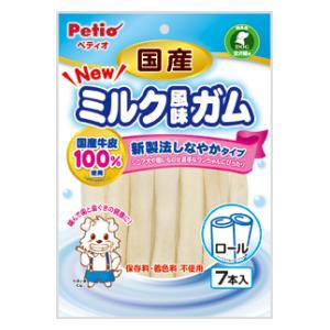 ペティオ Petio NEW国産ミルク風味ガム ロール 7本 返品種別A