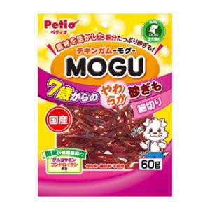 ペティオ チキンガムMOGU 7歳からのやわらか 砂ぎも細切り 60g 返品種別B