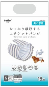 ペティオ 犬用オムツ フレス エチケットパンツ 男の子用 Sサイズ （16枚） 返品種別B