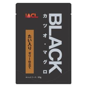 イトウアンドカンパニーリミテッド BLACK カツオ・マグロ たい入り ゼリー仕立て 80g 返品種別B