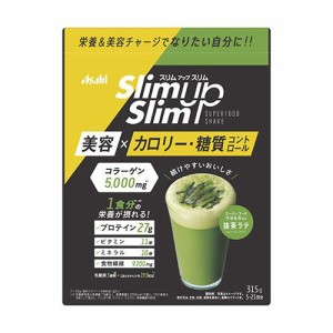 アサヒグループ食品 スリムアップスリム　酵素＋スーパーフードシェイク 抹茶ラテ 315g 返品種別B