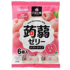 下仁田物産 蒟蒻工房　蒟蒻ゼリー　もも味　6個 返品種別B