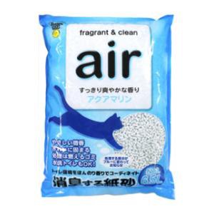 スーパーキャット air 消臭する紙砂 アクアマリン 6.5L 返品種別A