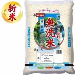 富山県 無洗米 富山県産こしひかり 2kg 返品種別B