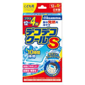 久光製薬 デコデコクールS こども用 12＋4枚入 返品種別A