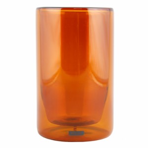 コップ ANAheim アナハイム ダブルウォールタンブラー 350ml アンバー 直径8.5×高さ13cm ガラス製 耐熱 グラス タンブラー 二重構造 ビ