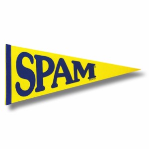 フラッグ SPAM スパム フェルト製 ペナント H31×W76cm 室内装飾 インテリア スパムポーク缶 ランチョンミート ハワイ雑貨 アメリカ アメ