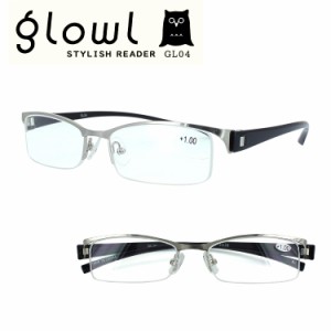 老眼鏡 メンズ レディース リーディンググラス シニアグラス シルバー/ブラック メタル合金 ハーフリム 5度数展開 1.0 1.5 2.0 2.5 3.0 