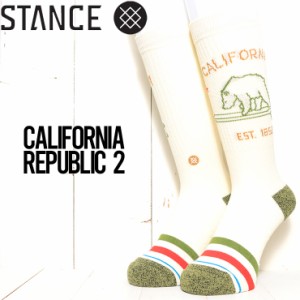 【送料無料】STANCE スタンス CALIFORNIA REPUBLIC 2 SOCKS ソックス 靴下 ユニセックス A556D21CAL