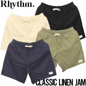 ショーツ ハーフパンツ リネン Rhythm リズム CLASSIC LINEN JAM  CL21M-JA11