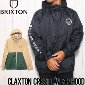 ナイロンジャケット BRIXTON ブリクストン CLAXTON CREST LW ZIP HOOD JACKET 03292 日本代理店正規品