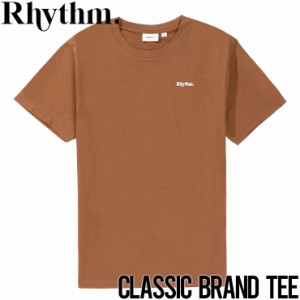 半袖Tシャツ Rhythm リズム CLASSIC BRAND S/S TEE CL21M-PT09 CHOCOLATE