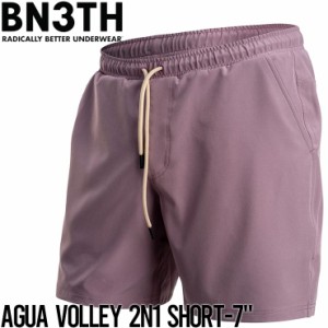 ハイブリッドショーツ ハーフパンツ BN3TH ベニス AGUA VOLLEY 2N1 SHORT-7 / GRAPE PURPLE