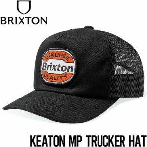 メッシュキャッップ 帽子 BRIXTON ブリクストン KEATON MP TRUCKER HAT 11673 BKBLK 日本代理店正規品