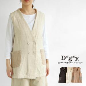 【送料無料】 D*g*y コットンリネン 接結ニット ミドル丈 ベスト 春 夏 秋 冬 トップス レイヤード dgy デコカンパニー ディージーワイ 88-D9034 送料無料】 D*g*y コットンリネン 接結ニット ミドル丈 ベスト