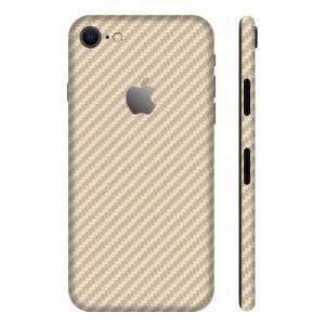 wraplus スキンシール iPhone7 対応 [ゴールドカーボン] 全面タイプ